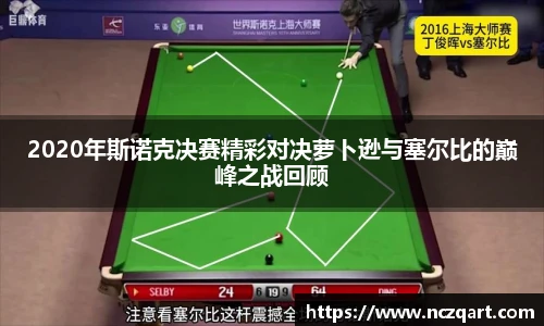2020年斯诺克决赛精彩对决萝卜逊与塞尔比的巅峰之战回顾